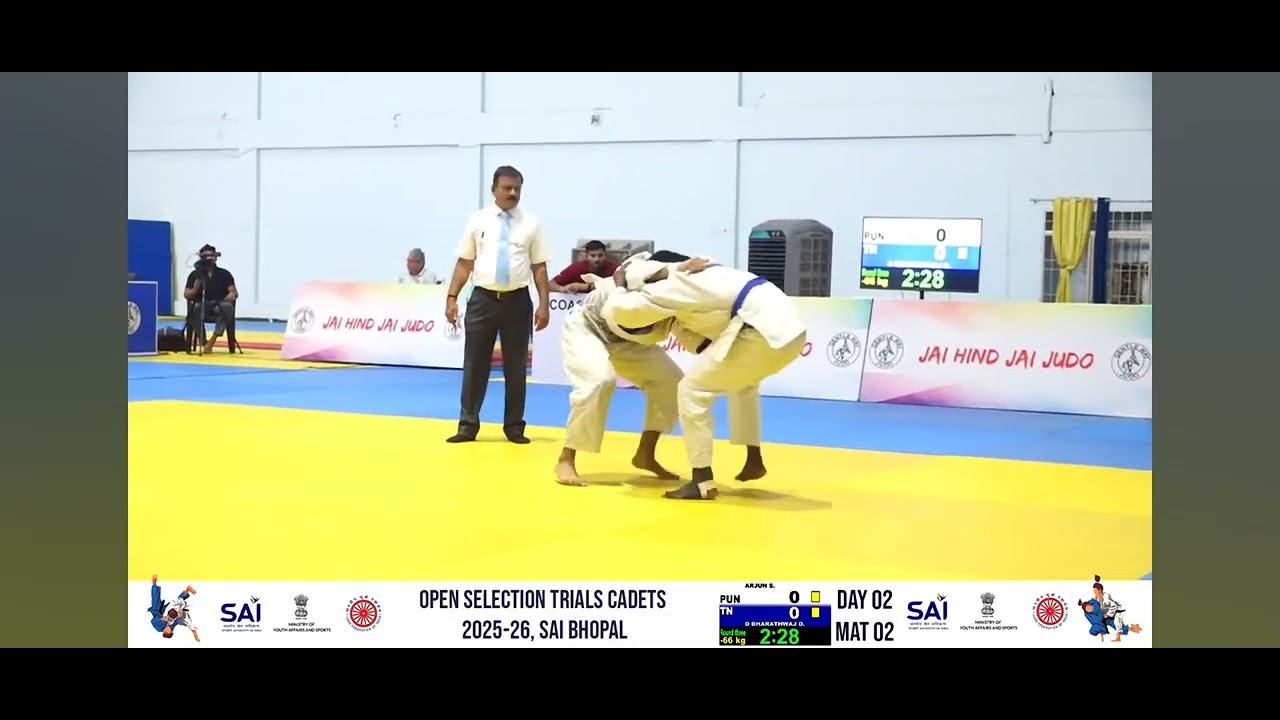 Open selection Asian Trials cadet -66kg judo championship in sai Bhapal 2025