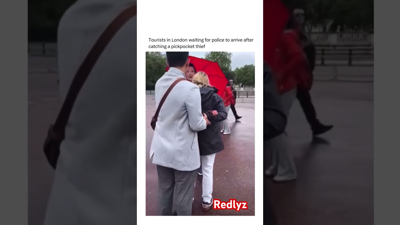 Pickpocket thief caught in London by tourists! #thief #theft #london #tourist