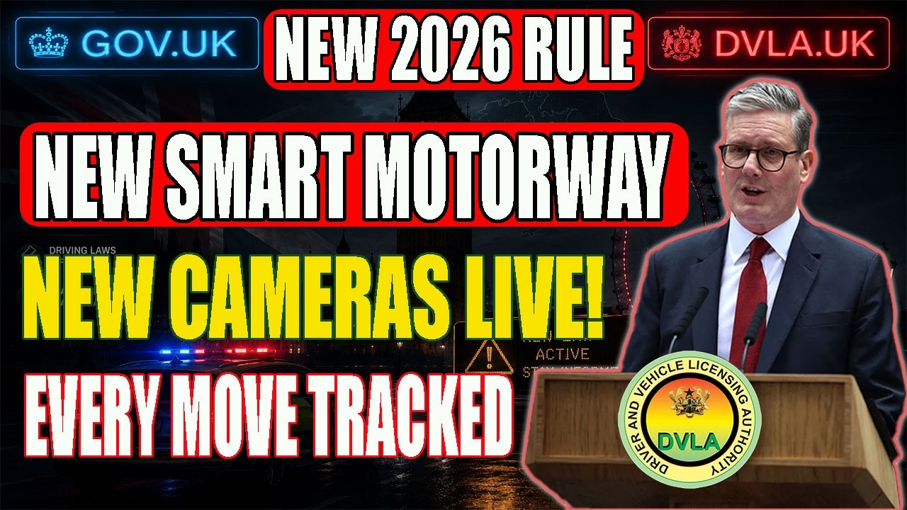 UK Drivers BEWARE! AI Smart Motorway Cameras Are Watching Your Every Move