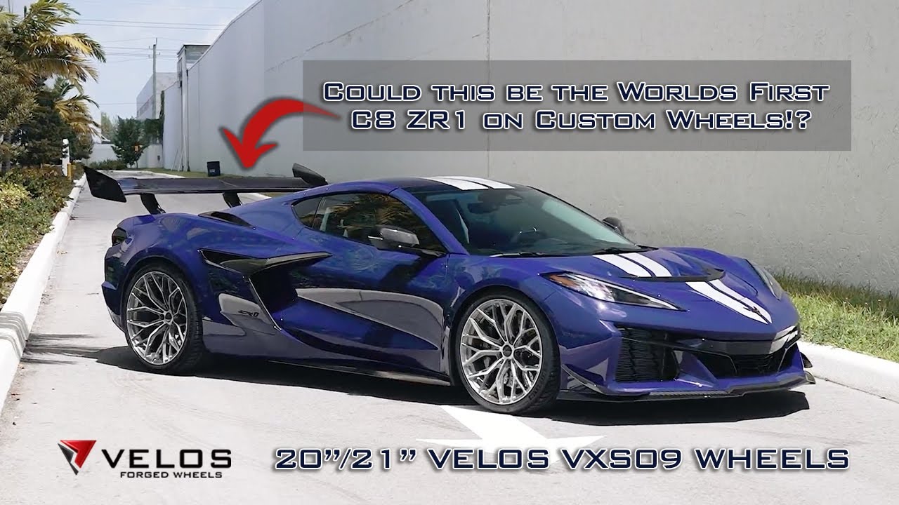 Corvette C8 ZR1 on Custom Velos Forged  Wheels. American Luxury redefined, a Street weapon Unleashed