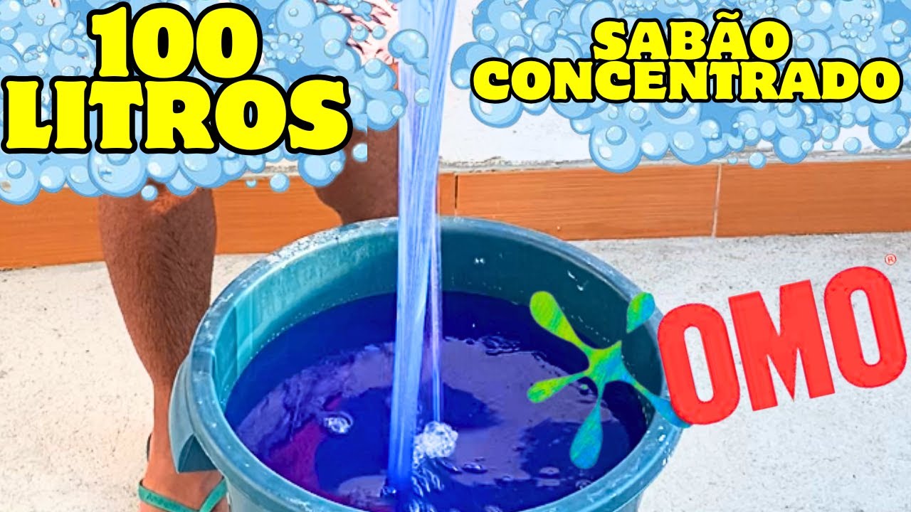 100 LITROS DE SAB&Atilde;O OMO CASEIRO! 💧 F&Aacute;CIL, POTENTE E ECON&Ocirc;MICO!