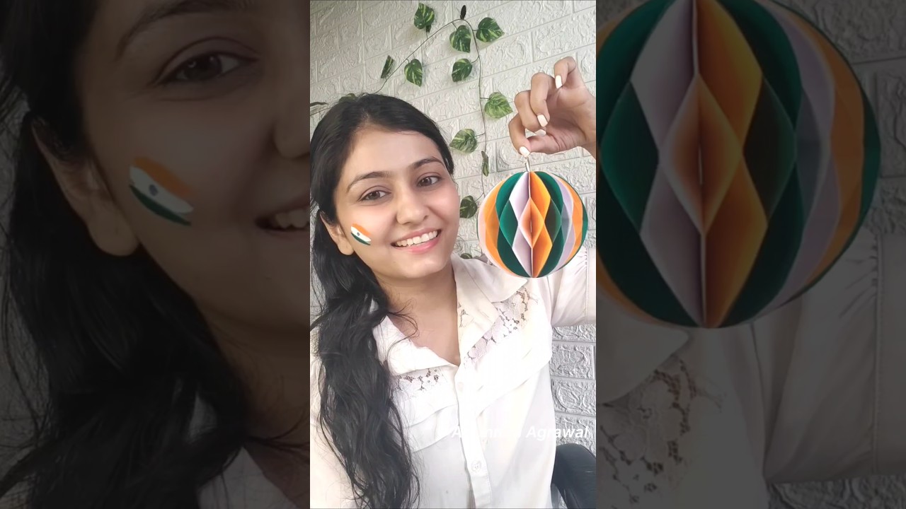 Creative DIY Hanging Decor Ideas for Republic Day | Easy & Unique Indian Flag Crafts #shorts #2025