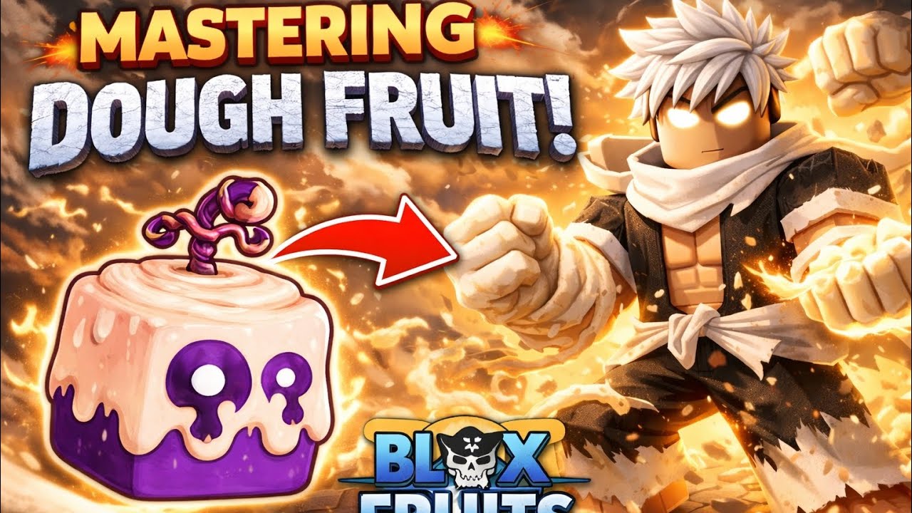 I Mastered Dough Fruit And Its Too Op In Blox Fruits Roblox 😱😱