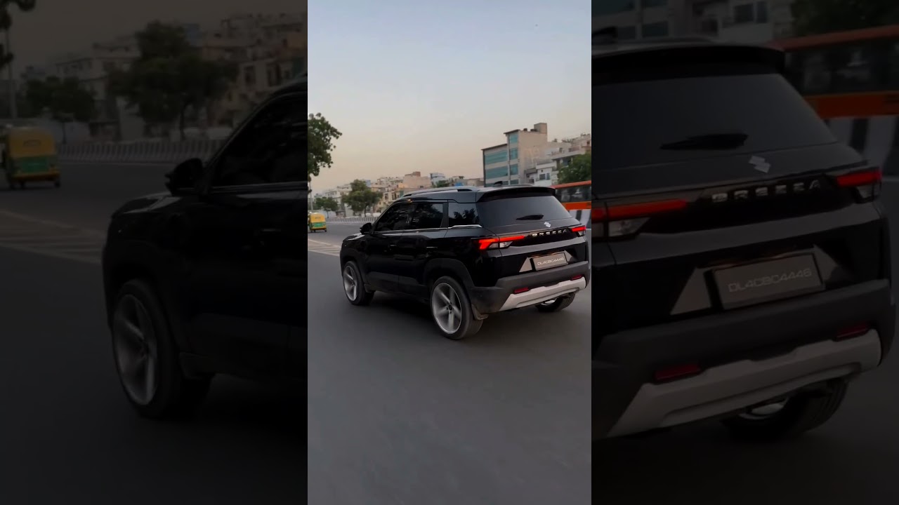 Black colour Maruti brezza Modified #automobile #modified