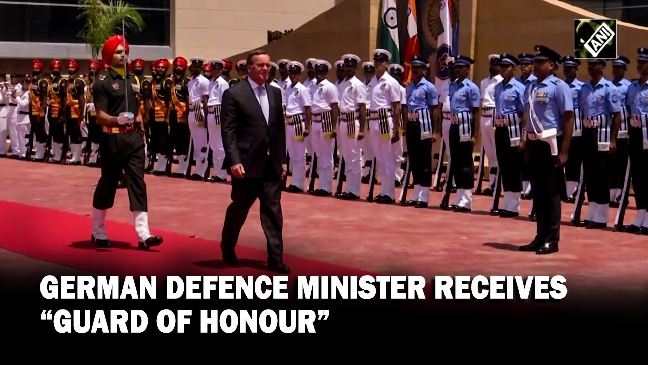 German Defence Minister Boris Pistorius receives “Guard of Honour” in Delhi