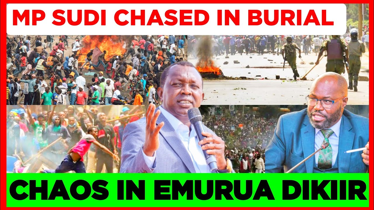 Breaking News! CHAOS Erupt Emurua Dikiir as Oscar Sudi is Chased & Heckled ahead of NGENO'S Burial