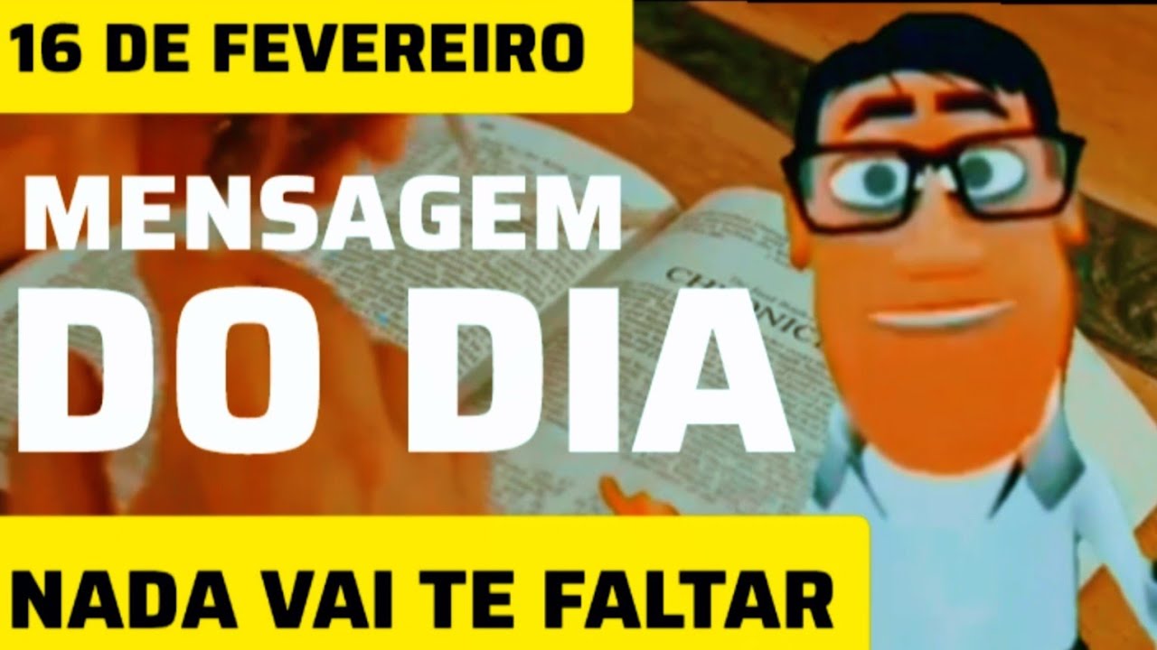 MENSAGEM DE DEUS PARA ESSA SEGUNDA FEIRA - Momento com Deus Hoje 16/02/2026