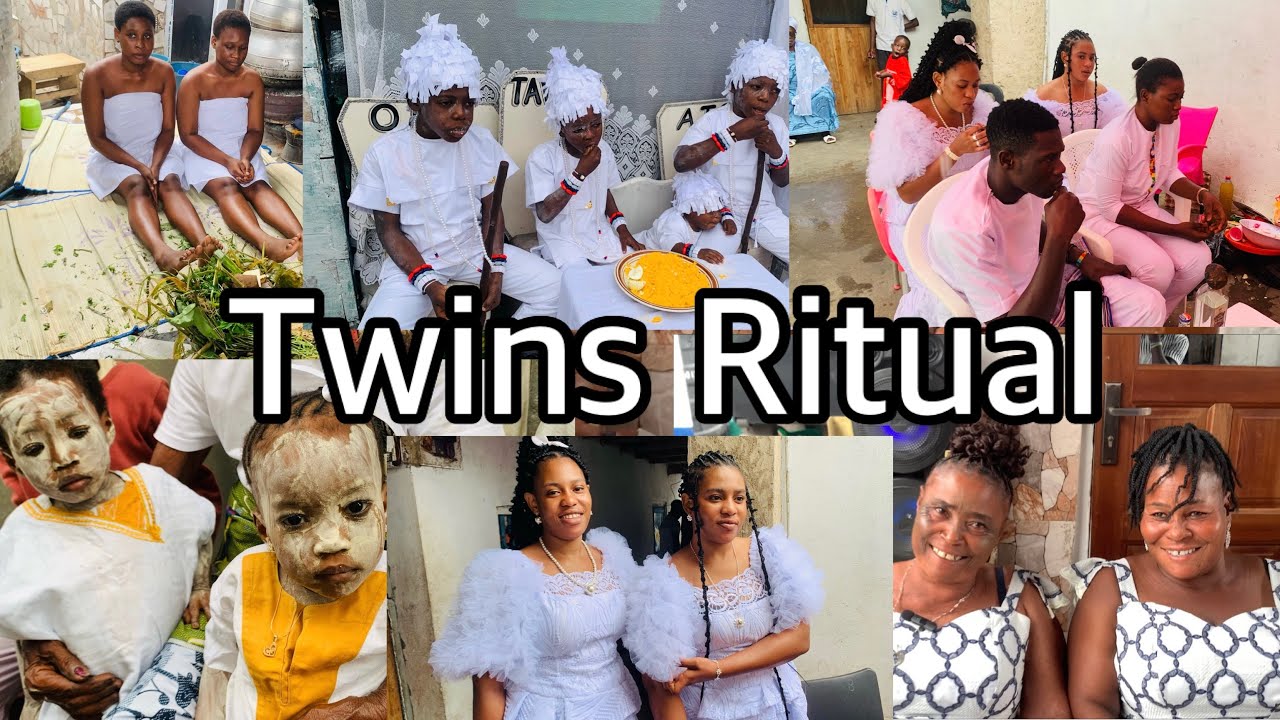 The festival and the performance of the ritual for twins||In Ga Mashie||Ghana West Africa.