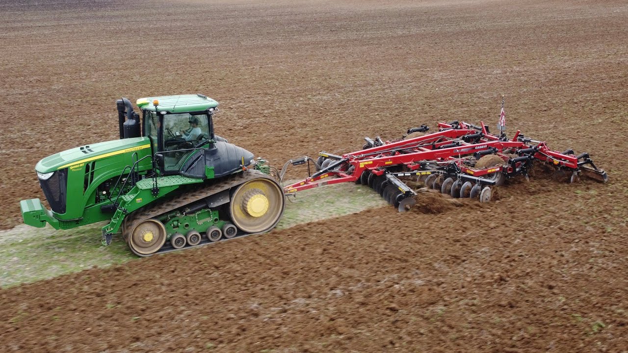 John Deere 9460RT Running A Ripper