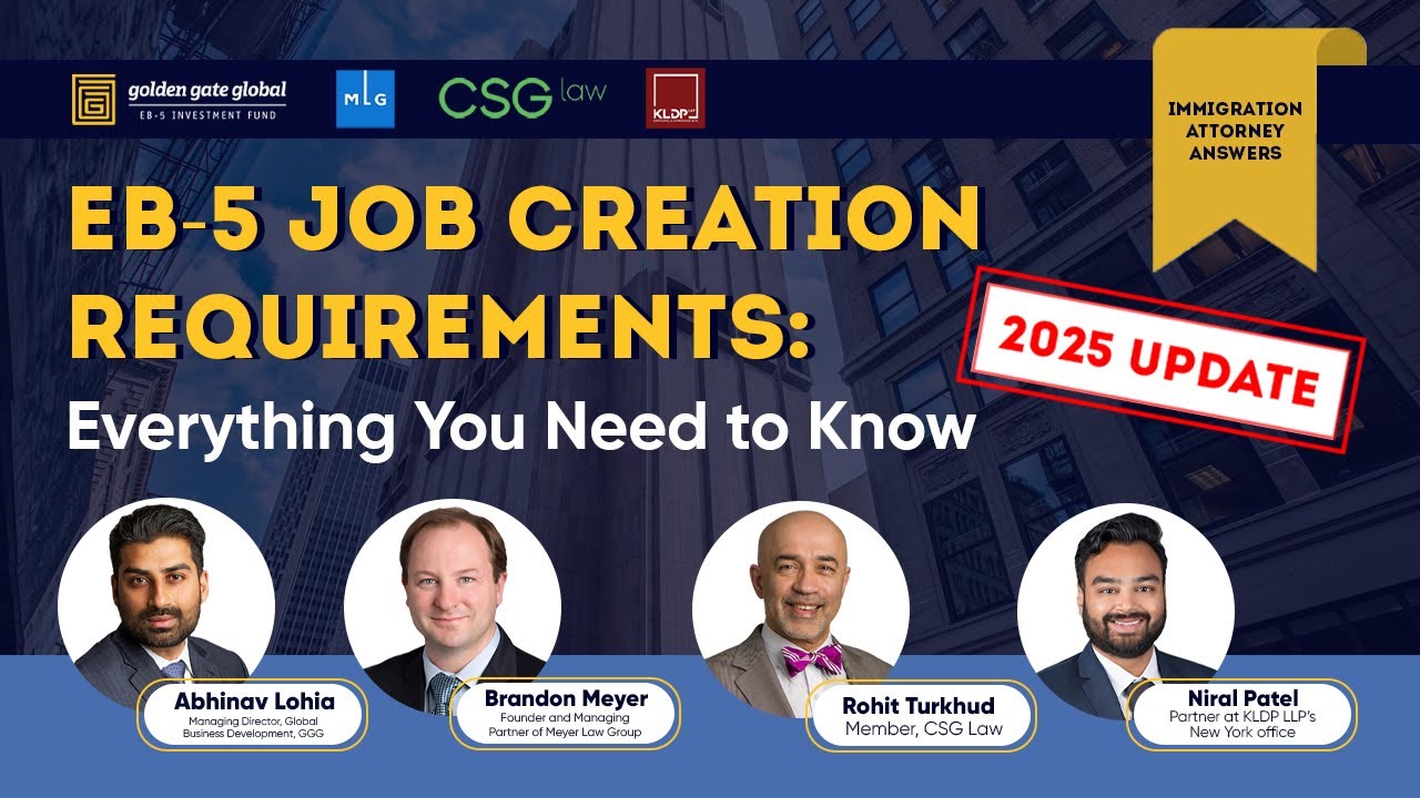 EB-5 Visa - Job Creation Requirements - 2025 Update