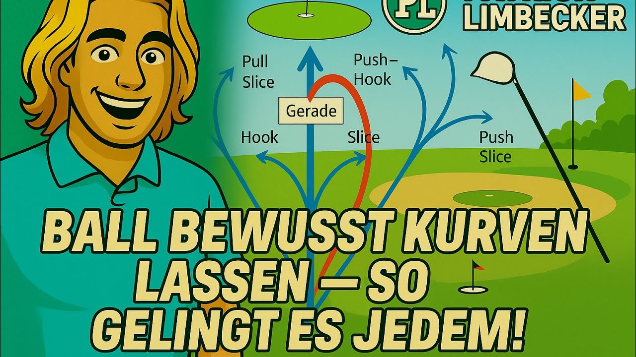 Der absichtliche Draw um ein Hindernis - spielend leicht durch Set-Up Anpassung ⛳️👍! #ballflugkurve