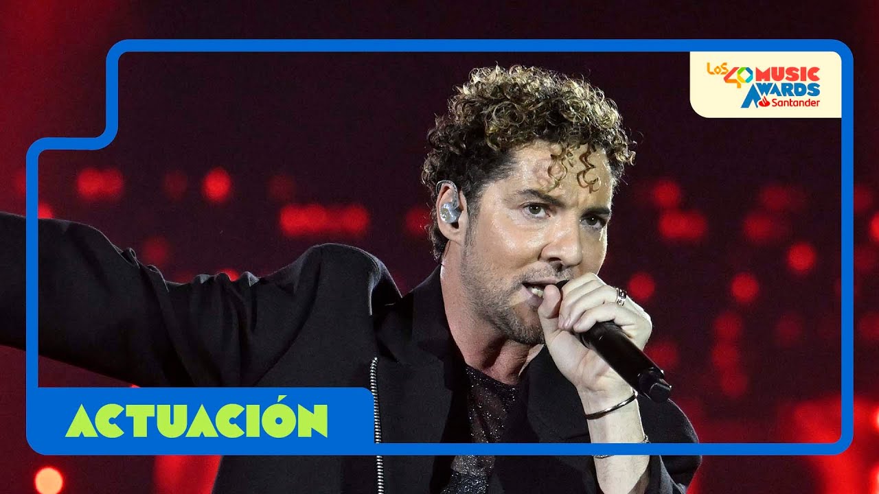 DAVID BISBAL - Tengo Roto El Corazón + Ajedrez + Ave María | Directo en LOS40 Music Awards Santander