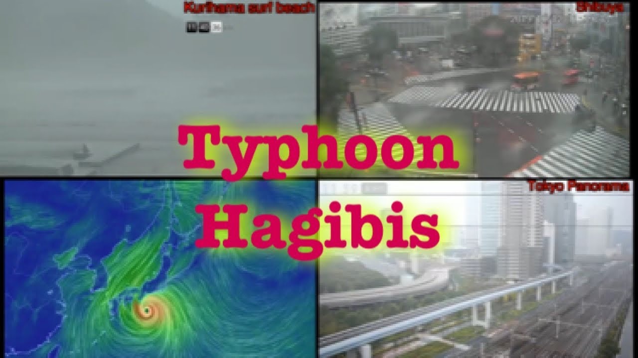 Typhoon Hagibis in Tokyo Japan/Oct 12-2019