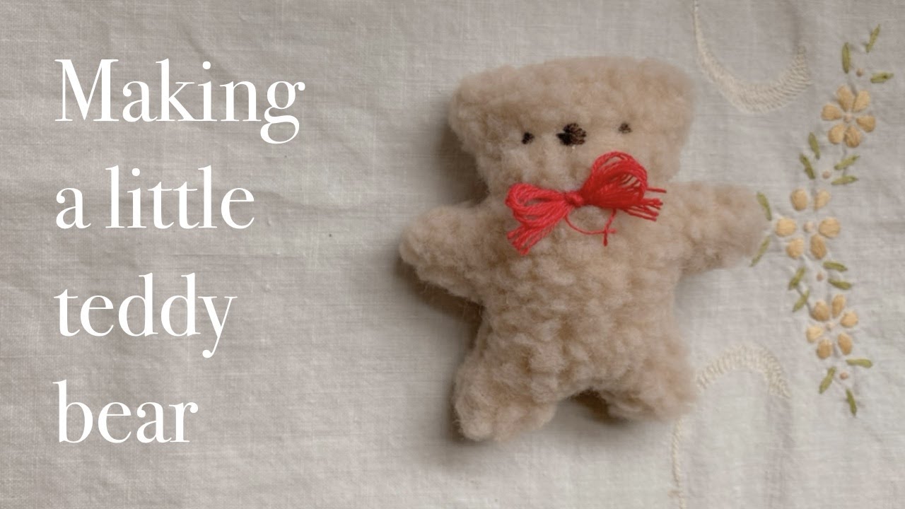 쫌 쉬운 곰인형 만들기/making a little teddy bear