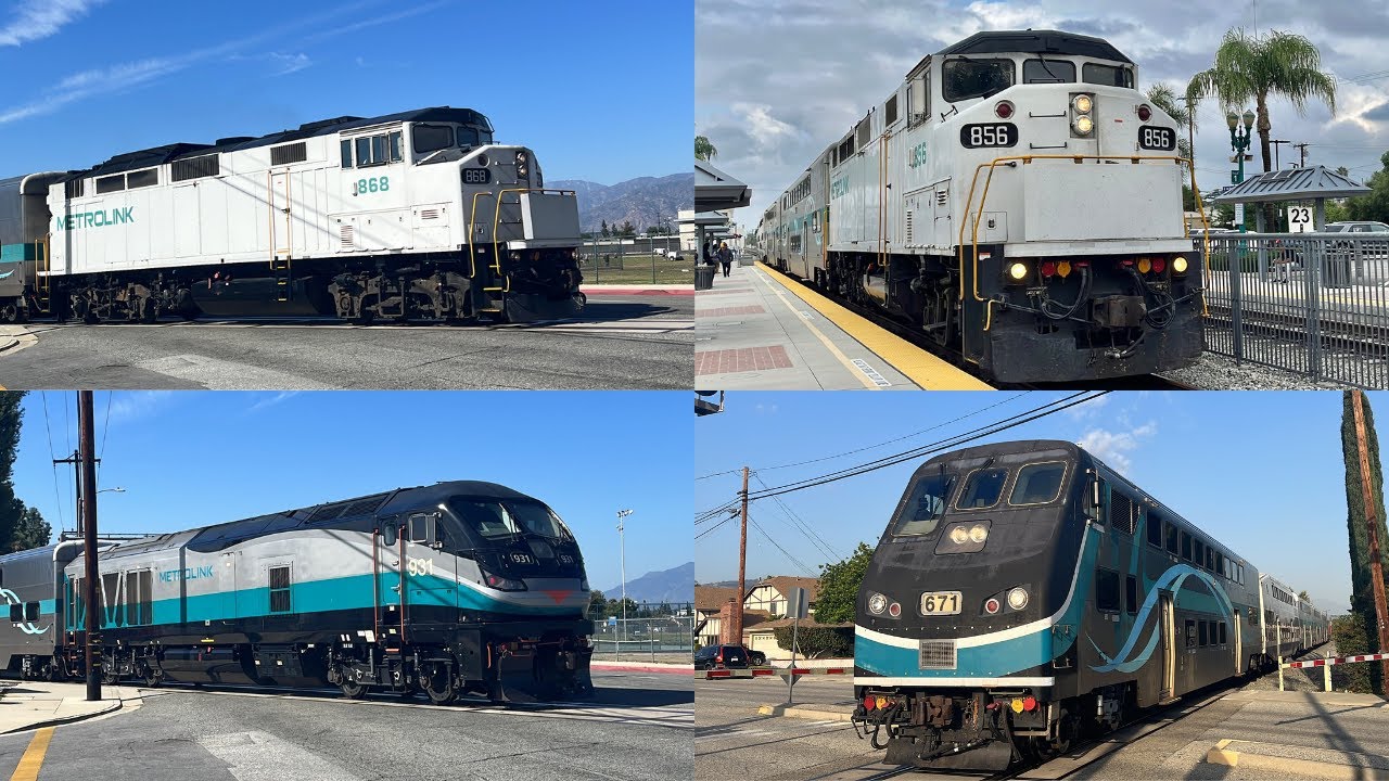 FAST Metrolink Trains! Railfanning Covina, CA FT SCAX 856 & SCAX 868 10/19-22/2022