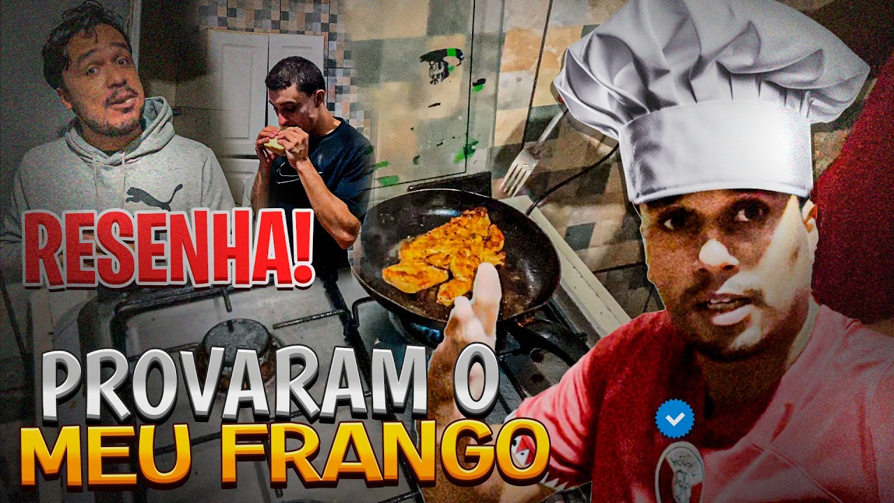 ELES PROVARAM MEU FRANGO - Será que ficou bom 🤔 ?