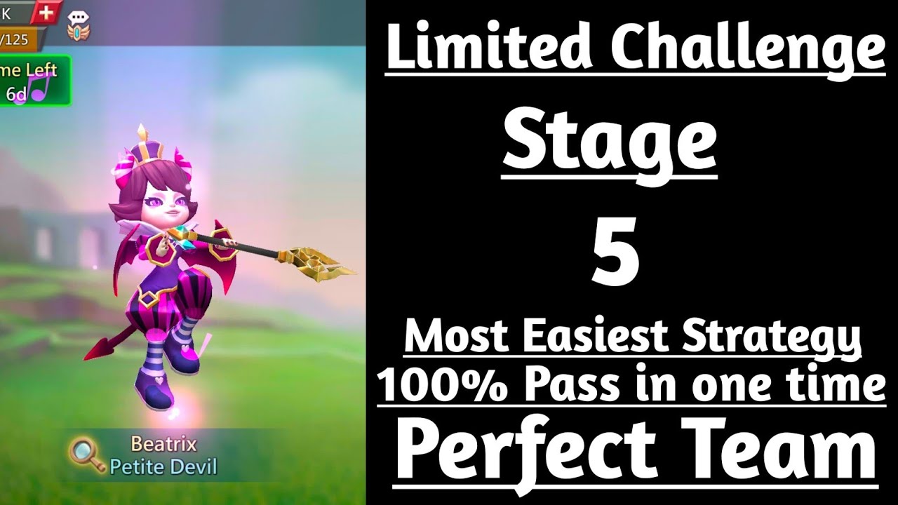 Lords mobile Petite Devil Limited Challenge Stage 5 Auto |Trick vs Trick Stage 5 Auto