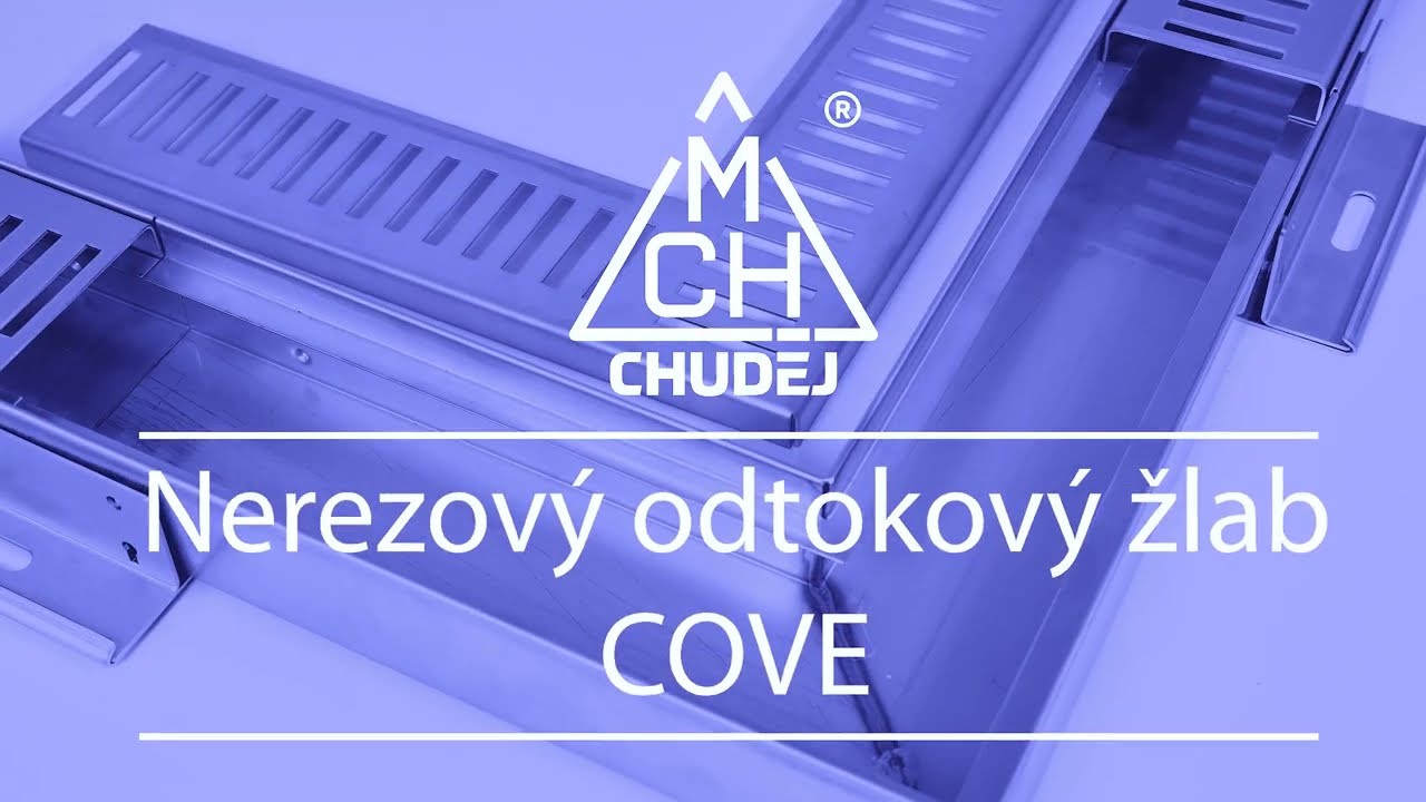 Chuděj - COVE venkovní nerezové žlaby