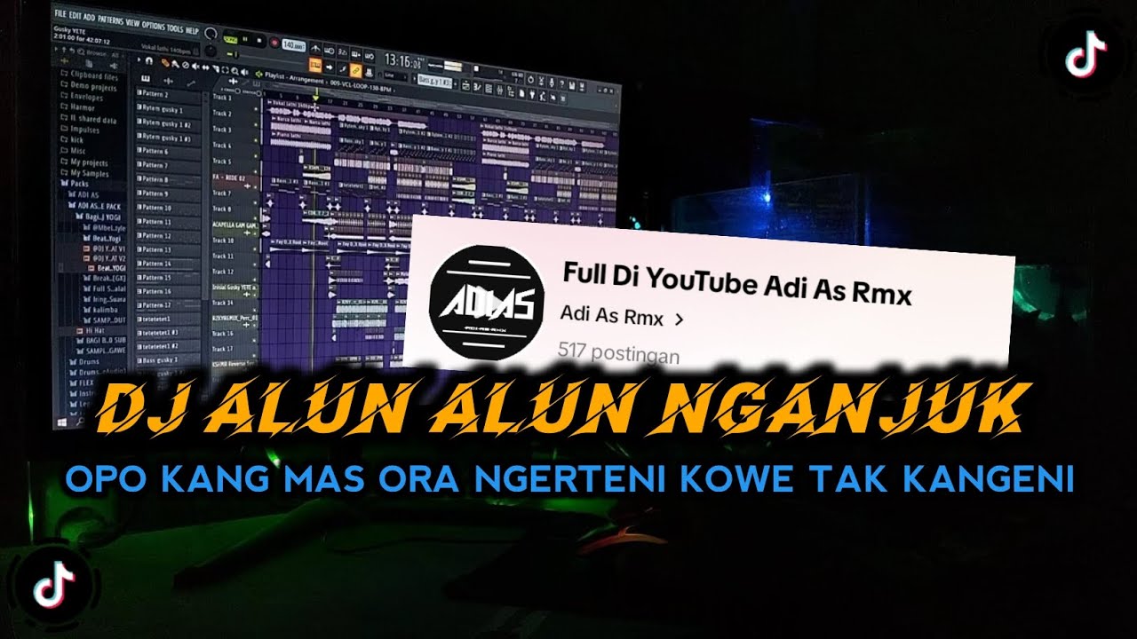 DJ ALUN ALUN NGANJUK || OPO KANG MAS ORA NGERTENI KOWE TAK KANGENI || VIRAL DI TIKTOK ADI AS RMX