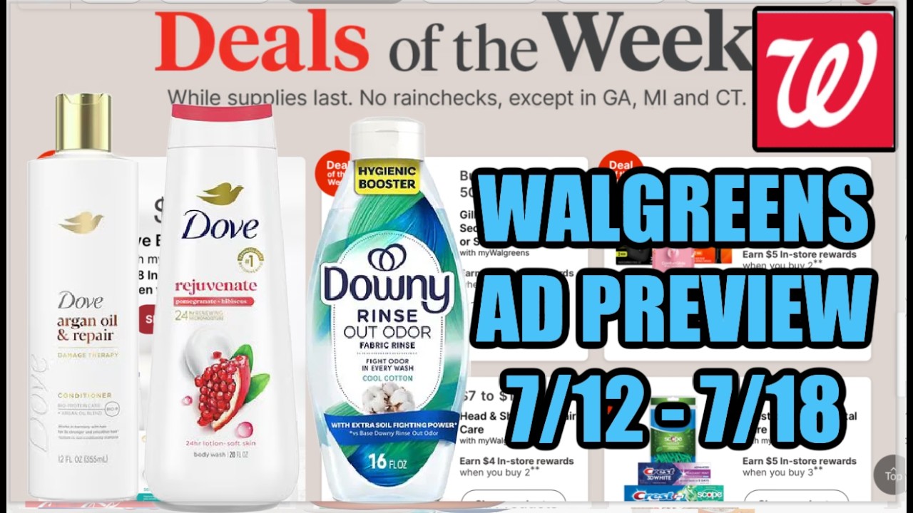 WALGREENS AD PREVIEW (7/12-7/18)
