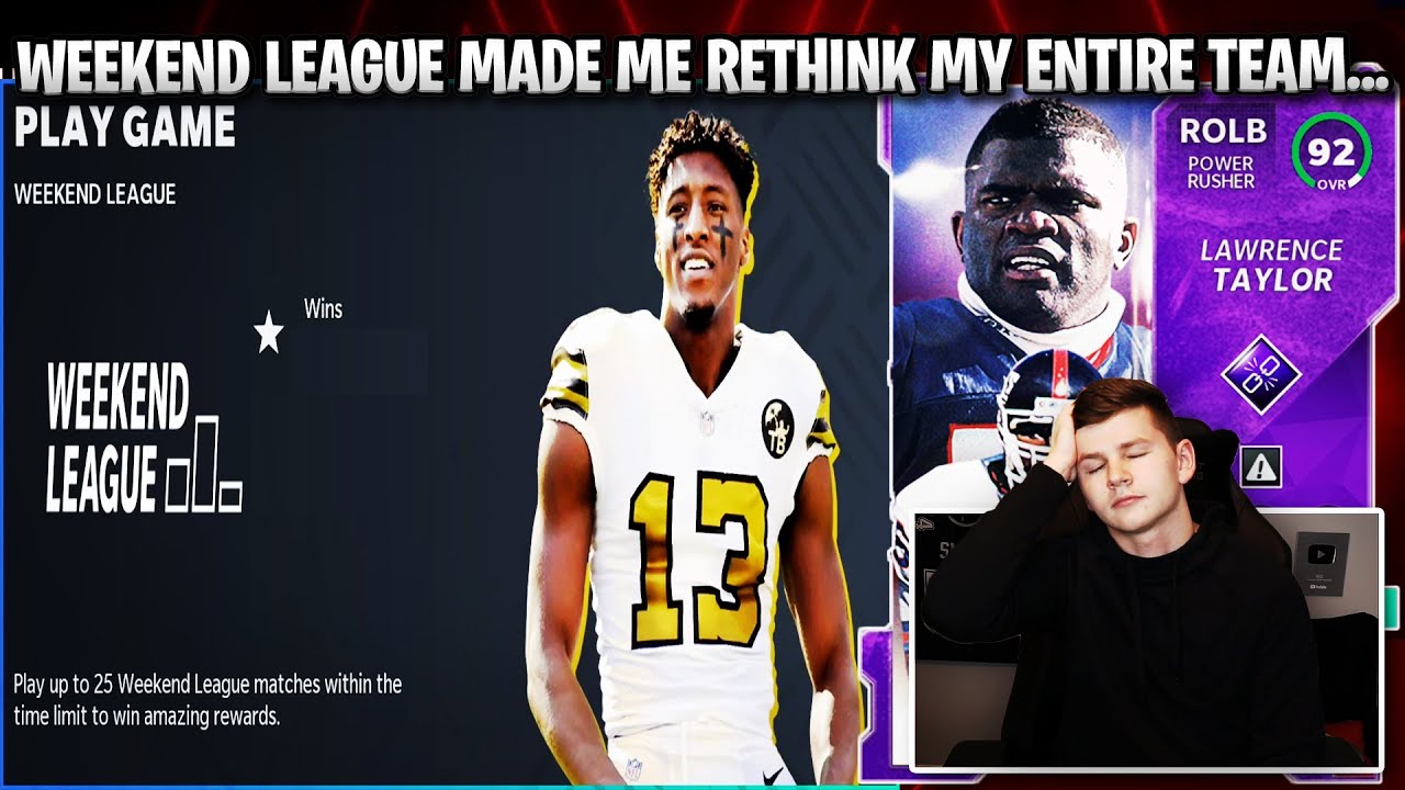 THIS WEEKEND LEAGUE MADE ME RETHINK MY ENTIRE TEAM! MY WEEKEND LEAGUE RECORD AND LINEUP! | MADDEN 21