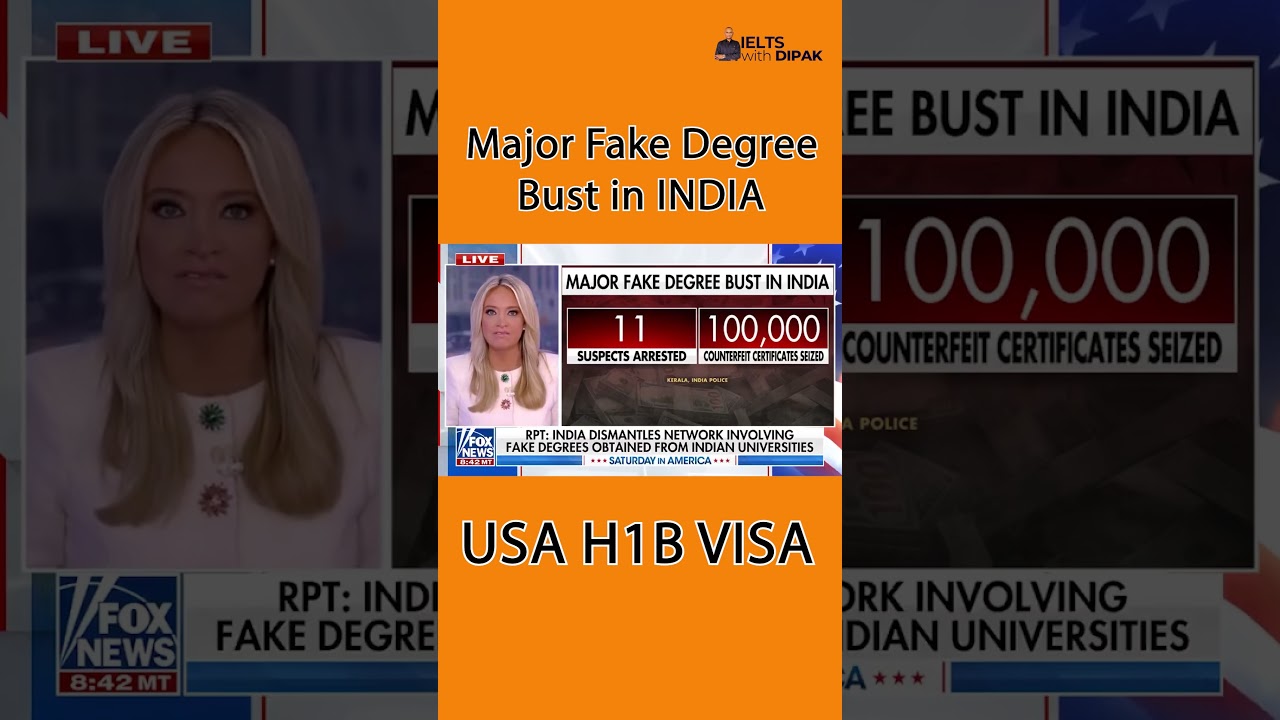 H1B Visa SHOCKER! Massive Fake Degree Bust Exposed 😱🇺🇸 #shorts