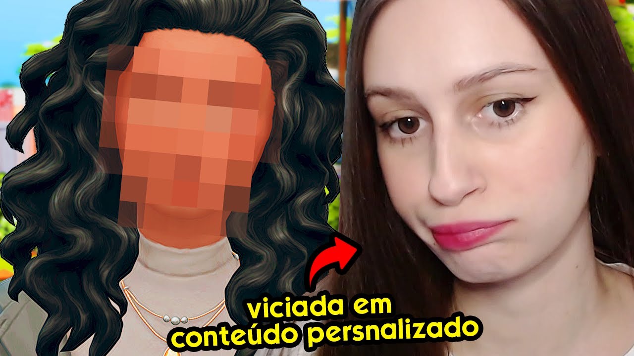 CRIEI UMA SIM SEM NENHUM CONTEÚDO PERSONALIZADO! Eu sofri...