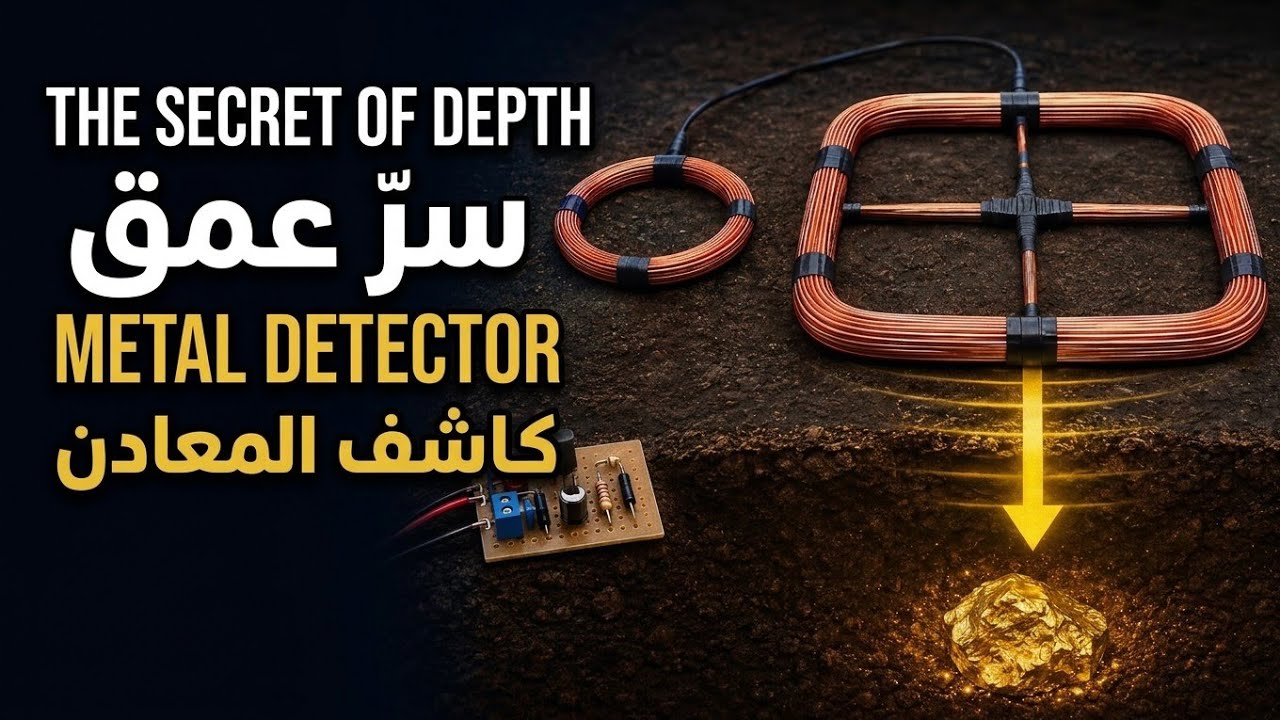 كيف تصنع جهاز كشف الذهب في البيت 2025 للمبتدئين: أسرار الملفات وعمق أكثر من مترين إن شاء الله