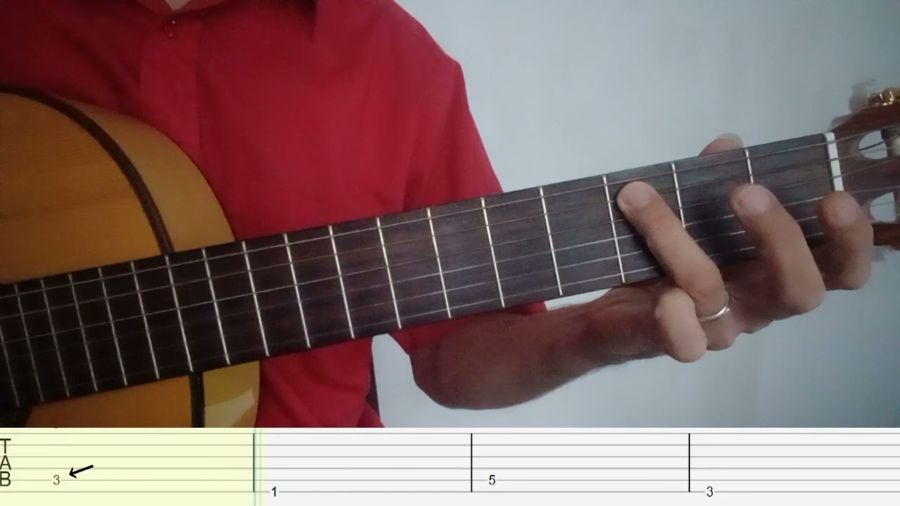 Beginner Xmas Guitar - We Wish You a Merry Christmas - Bass approach