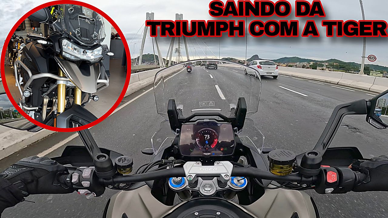 SAINDO DA TRIUMPH COM UMA TIGER 1200 RALLY EXPLORER ZERO BALA - PRIMEIRO CONTATO NO USO URBANO