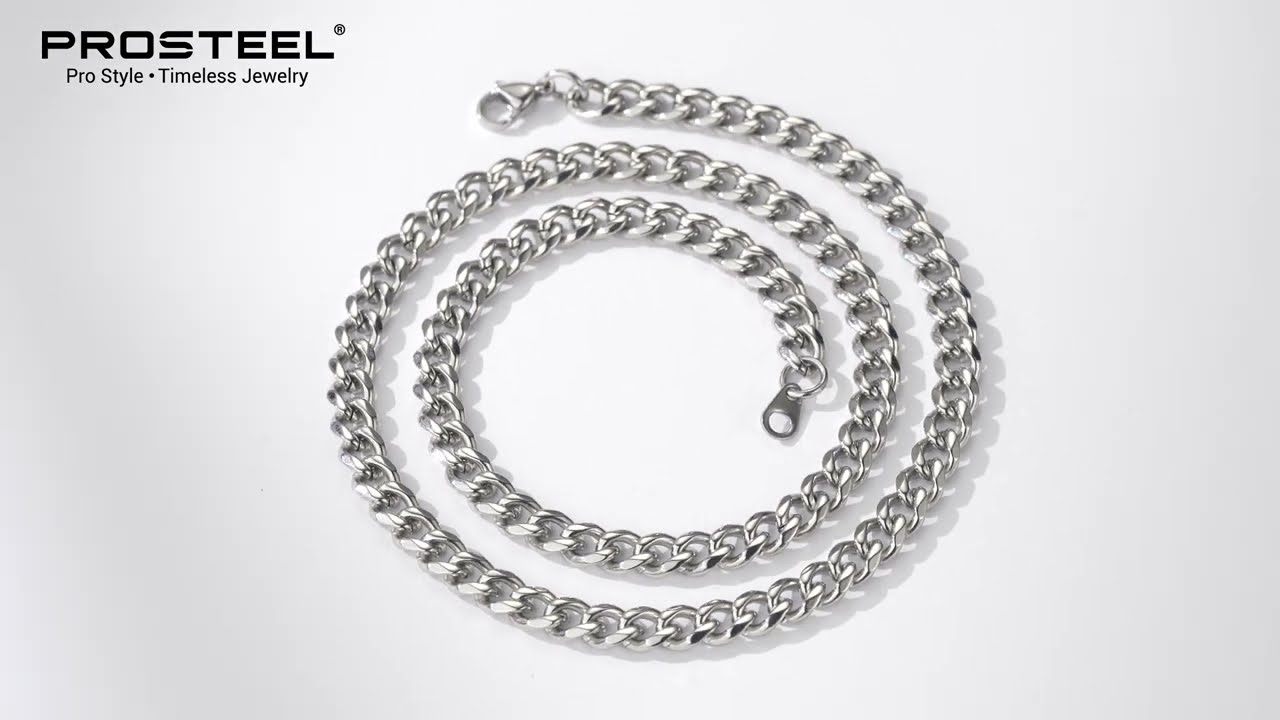 PROSTEEL Herren Panzerkette Halskette