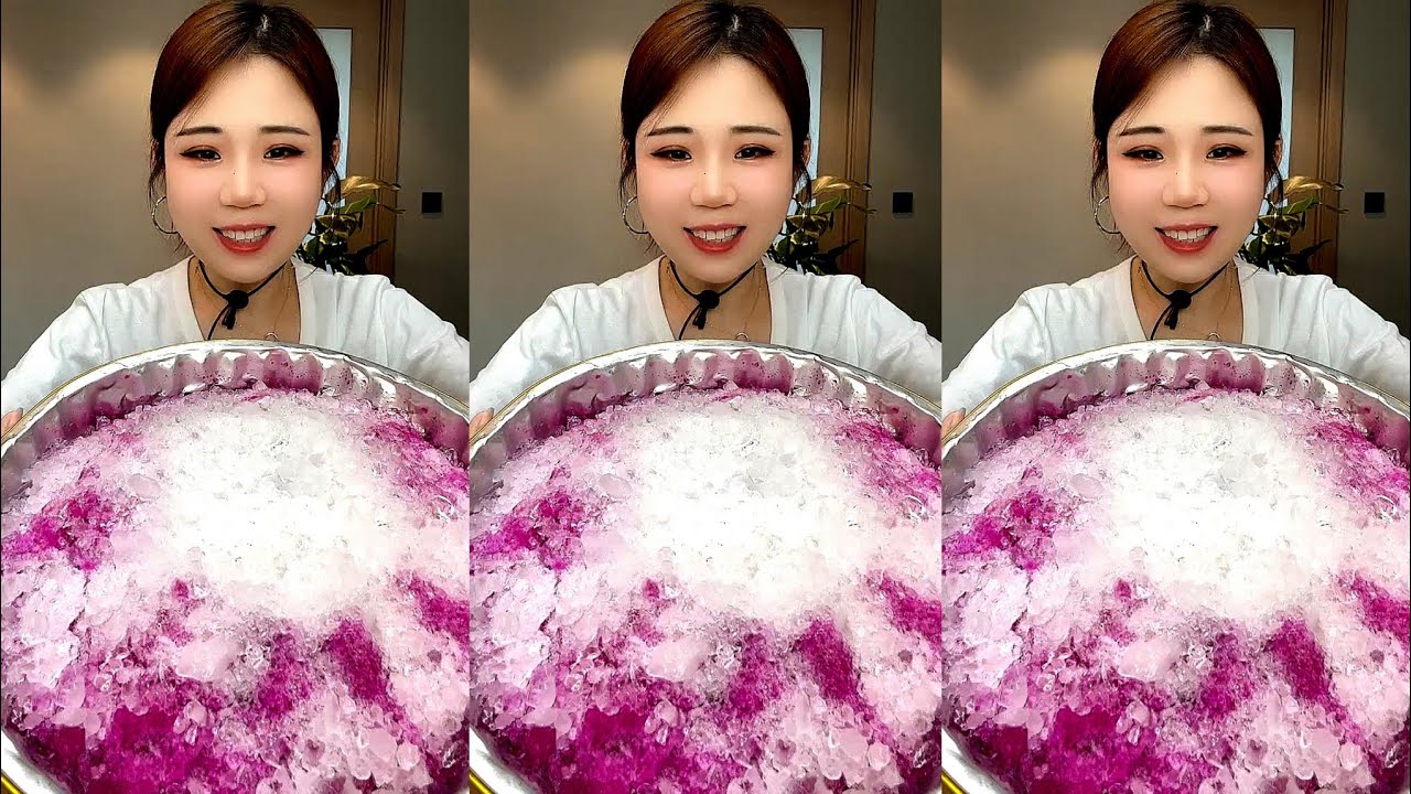 ASMR SHAVED ICE EATING YY