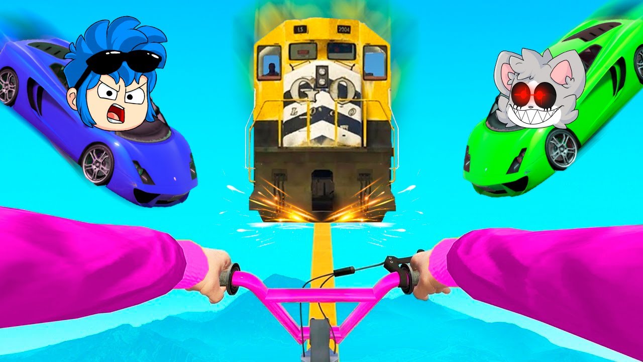 &iexcl;99.7% IMPOSIBLE SOBREVIVIR al TREN de GTA! 😂 CARA A CARA INVICTOR