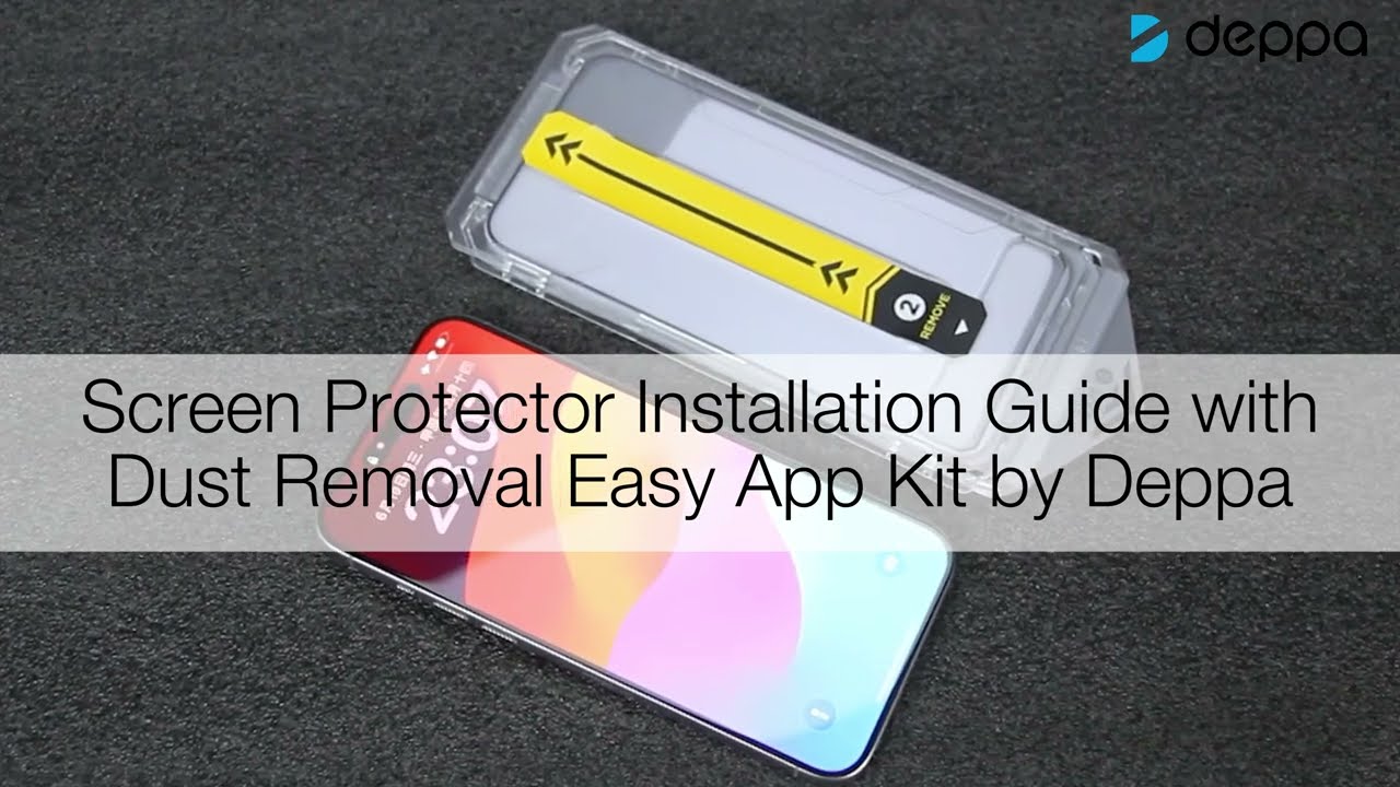 (EN) Deppa Dust Removal Screen Protector Installation Guide