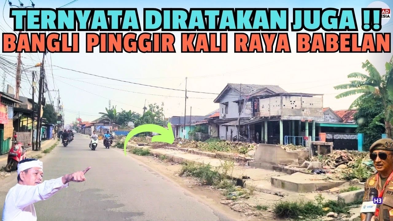 Ikut DIBONGKAR !! Bangunan Liar RAYA BABELAN PINGGIR SALURAN IRIGASI PJT - Bekasi Perlu BAK SAMPAH ?