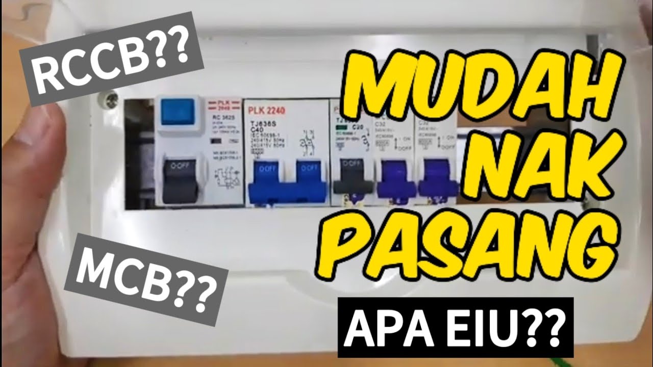 Cara Memasang Komponen Papan Agihan Satu Fasa