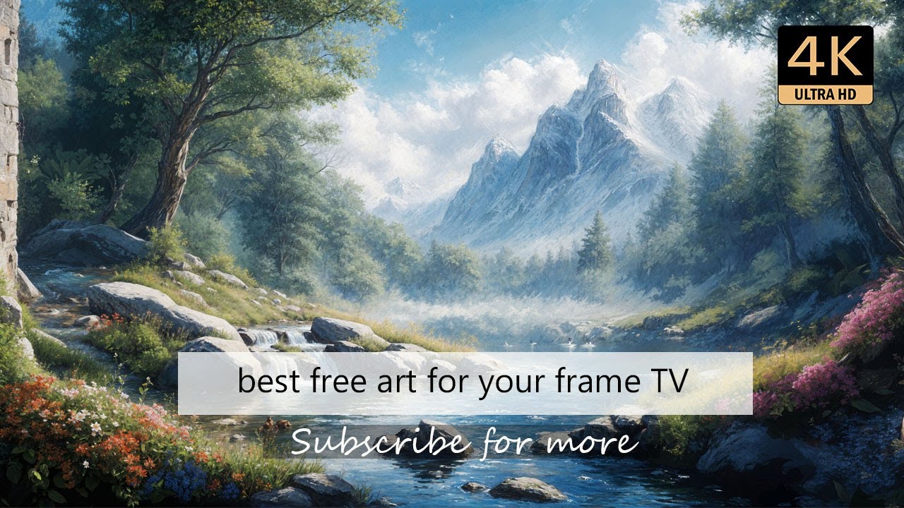 Serene Mountain Valley Stream | Frame TV Art 4K Nature Escape