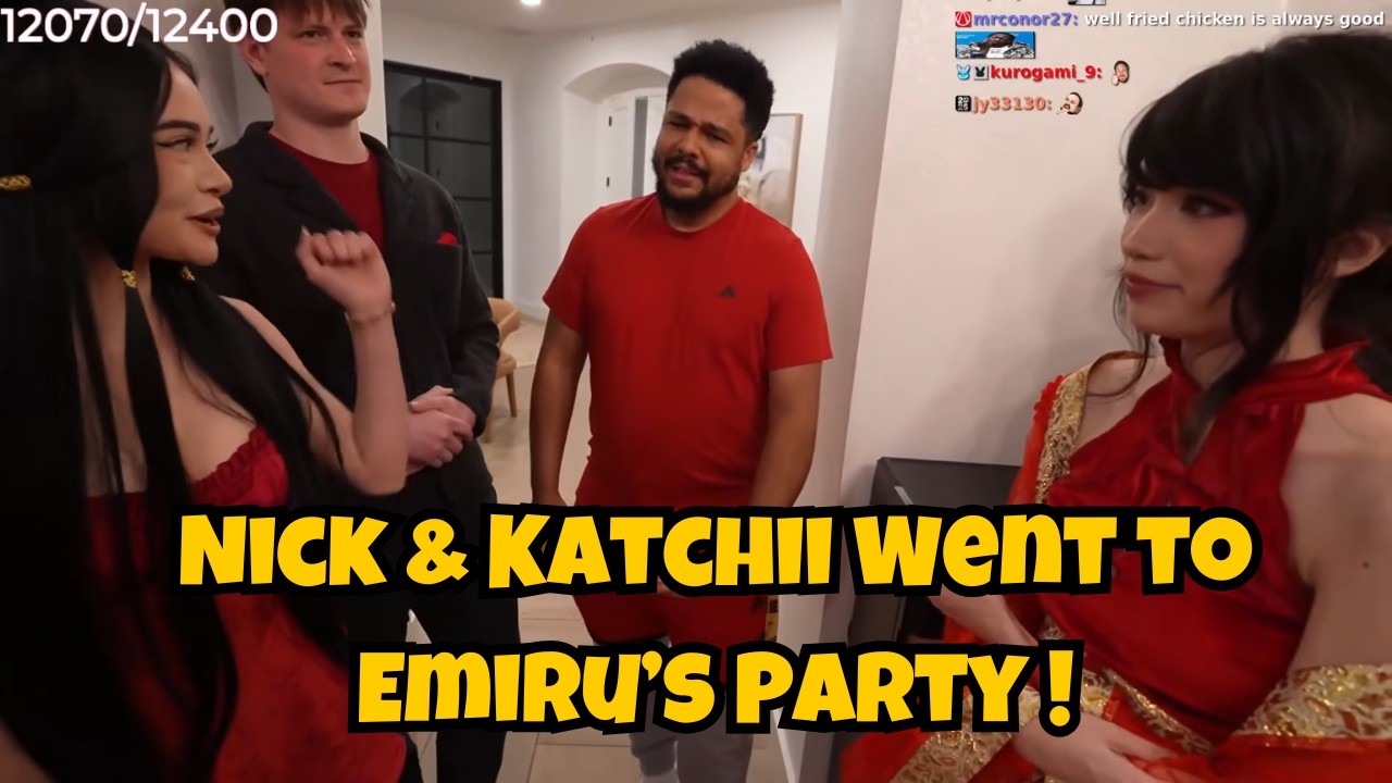 Nick & Katchii Show Up at Emiru’s Lunar Party!