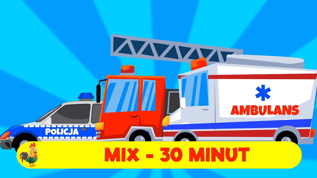 MIX 30 MINUT - NUMER ALARMOWY 112 - ŚPIEWAJĄCE BRZDĄCE PIOSENKI DLA DZIECI