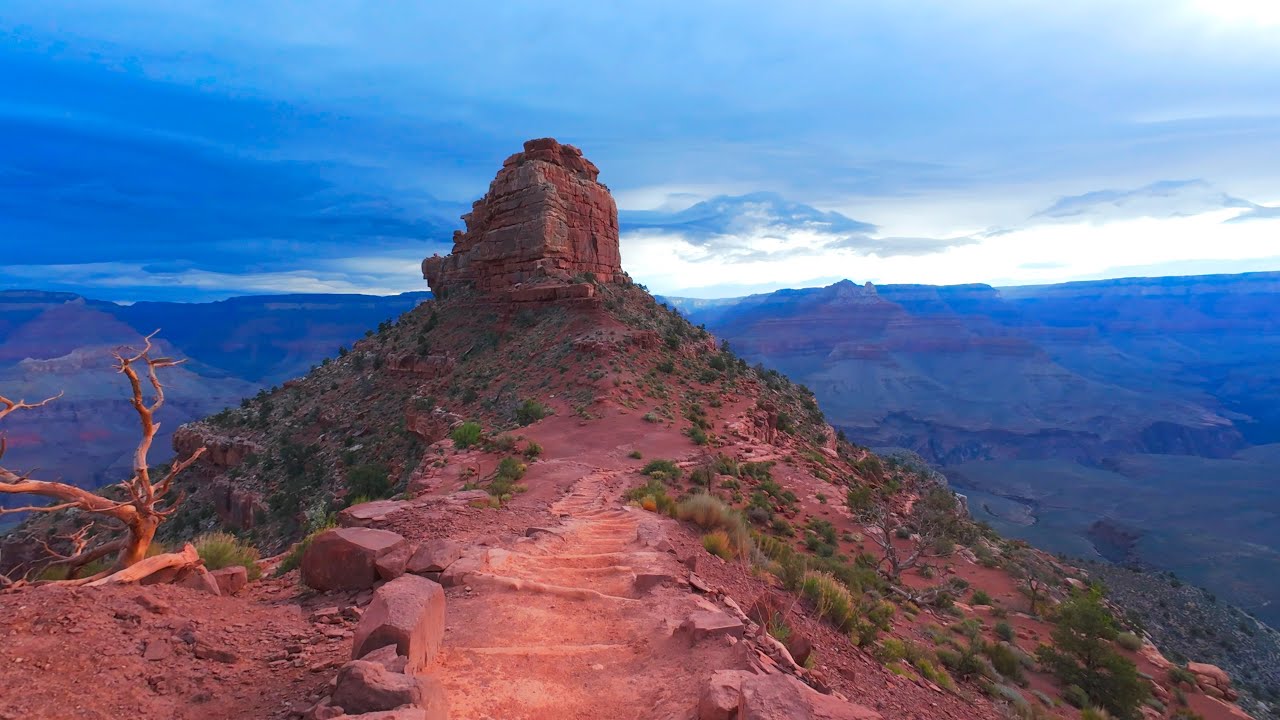 Grand Canyon South Kaibab Trailhead to Phantom Ranch Hike/Run | Full Trail POV | 2024 R2R2R