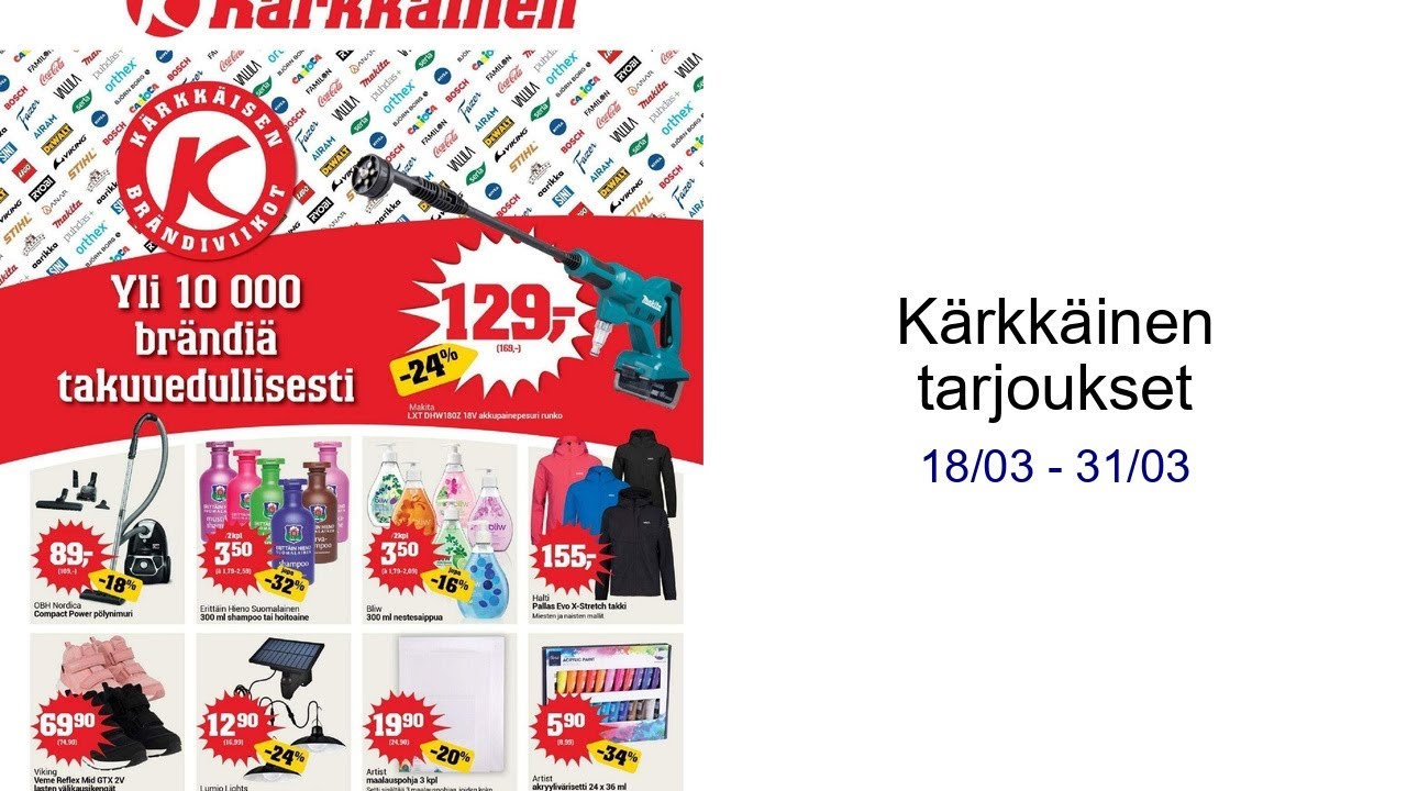 Kärkkäinen tarjoukset 18/03 - 31/03