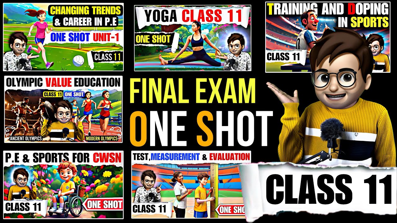 Class11th Physical Education Complete One Shot🔥 / physical education all chapters / Final Exam 2026