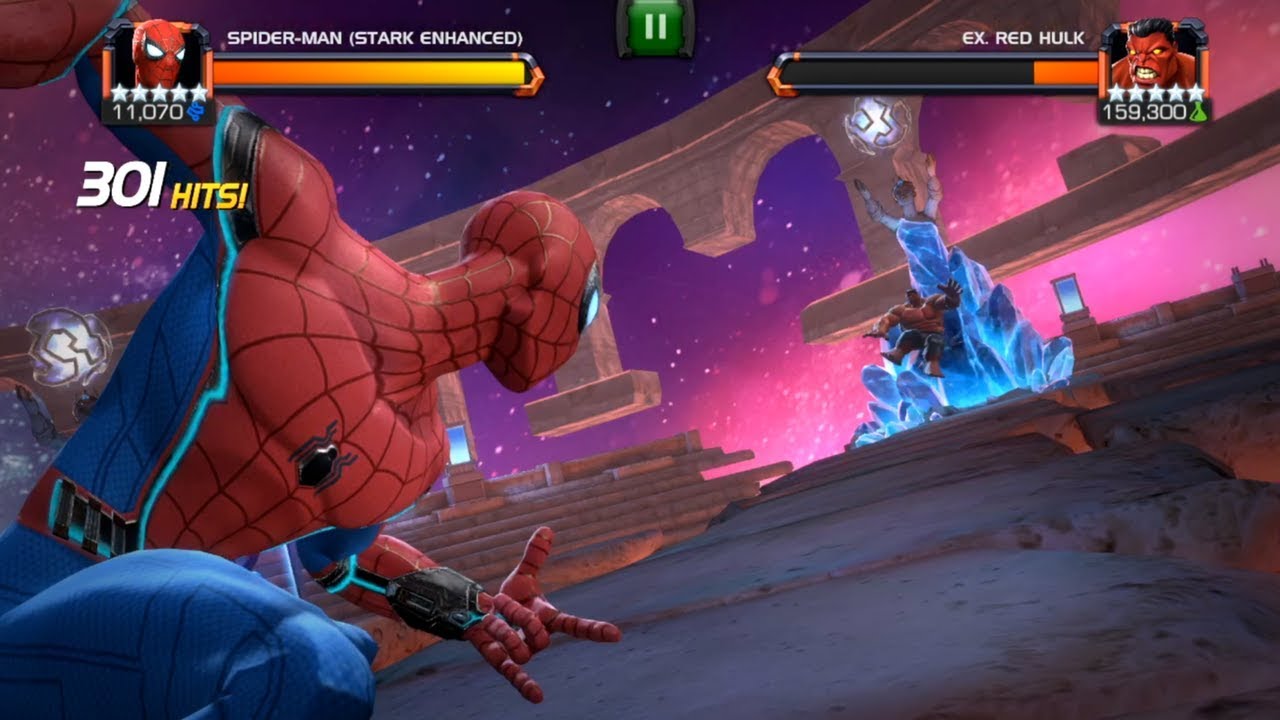 Labyrinth Solo Kill, Ex. Red Hulk Vs. Spider-Man (Stark Enhanced) | Marvel Contest of Champions
