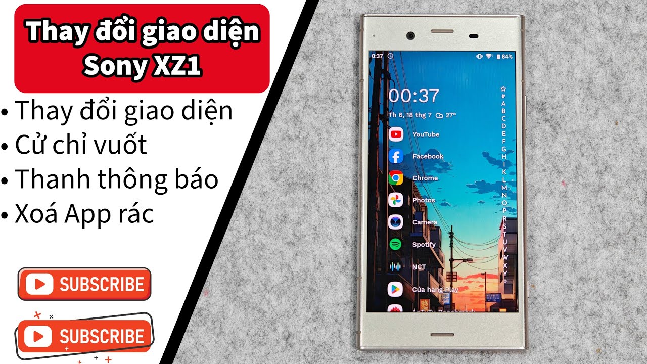 Sony XZ1 Lock - Hướng dẫn: Update Android 9, Thay đổi giao diện, Cử chỉ vuốt, Xóa App rác