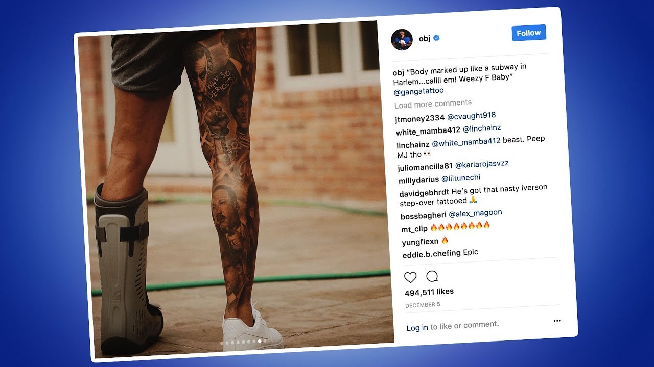 Odell Beckham Jr. Got Some New Tattoos
