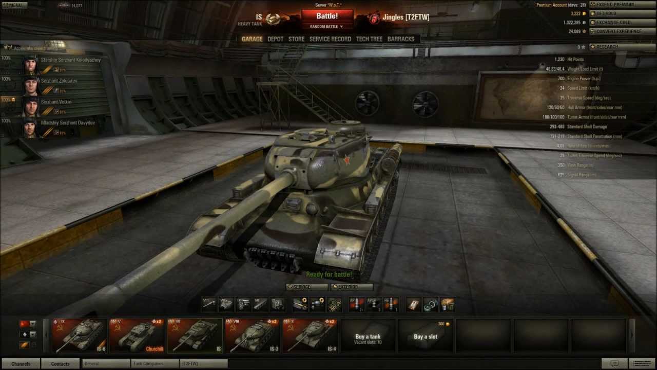 World of Tanks - IS Tier 7 Heavy Tank - For the Motherland!