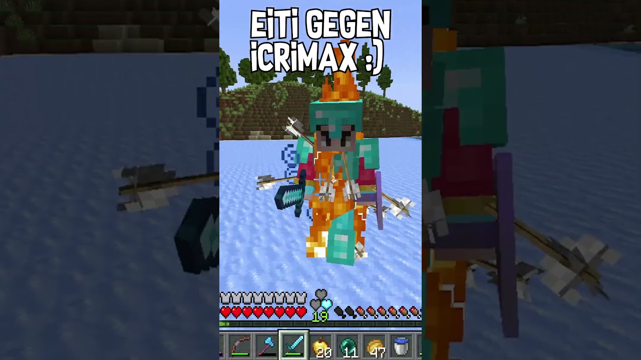 ICrimax vs Eiti in Minecraft Helden 🔥☠️ #shorts #minecrafthelden