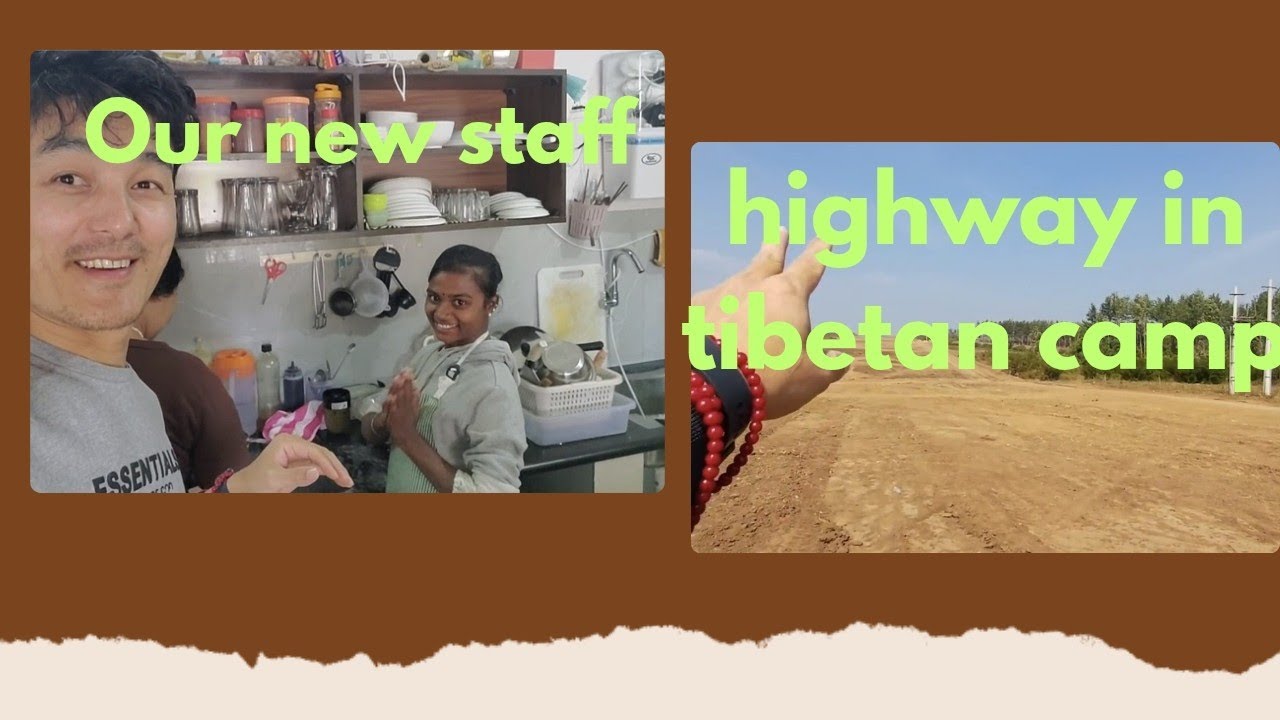 Our new staff, Highway in tibetan camp😲#tibetanvlogger #bylakuppe 