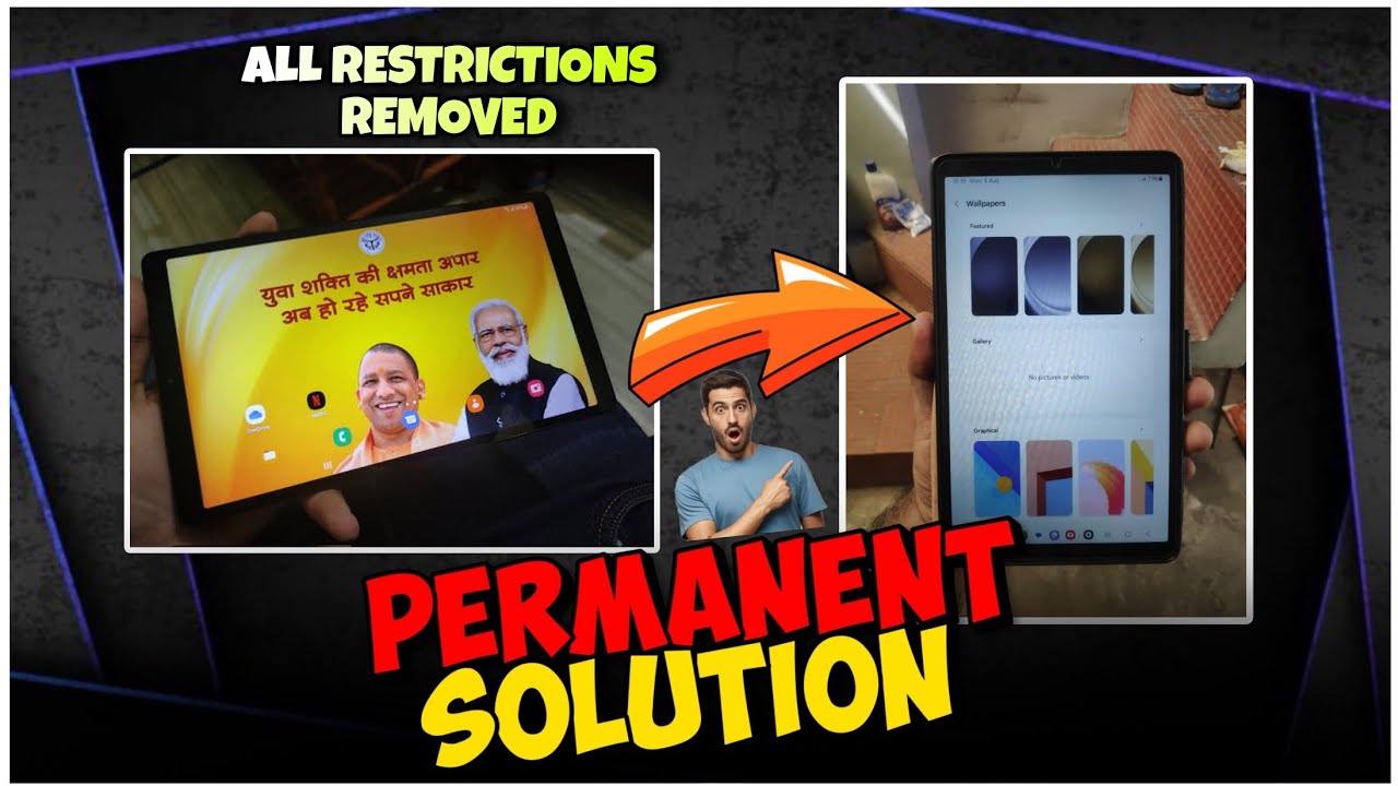 😱PERMANENT SOLUTION😱 : How to remove all Restrictions from Samsung Govt. TABLET