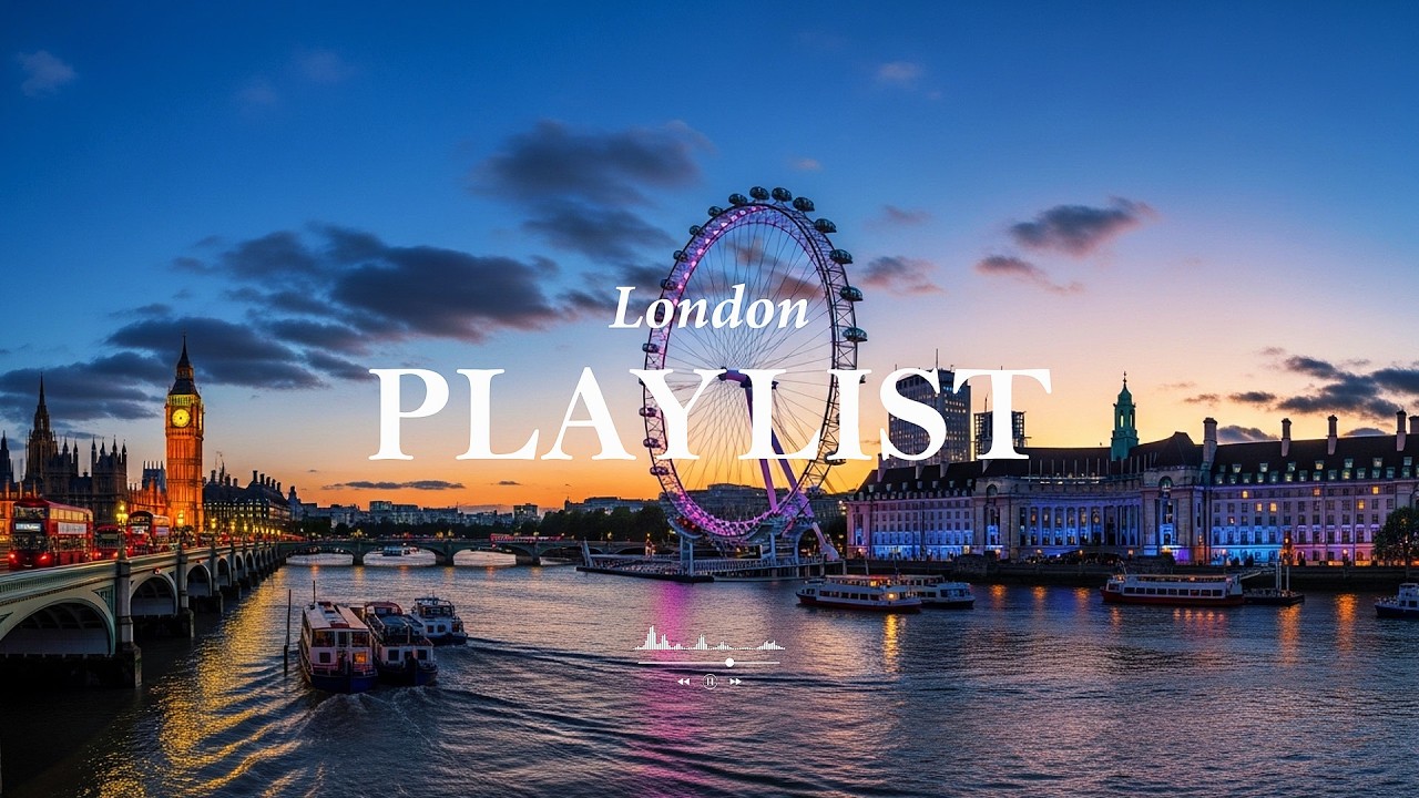 [Playlist] 런던의 오후, 비 내리는 거리에서 마시는 커피 한 잔 | London City View & Relaxing Music
